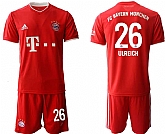 2020-21 Bayern Munich 26 ULREICH Home Soccer Jersey,baseball caps,new era cap wholesale,wholesale hats